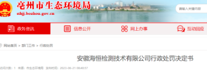 匯總！各省檢測機構被罰案